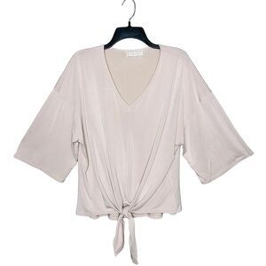 Sinuous Front Tie Blouse